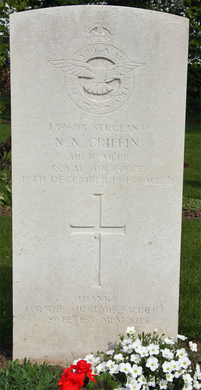 Sgt Norman Nowell Griffin<br/><br /><br />died December 17th, 1943